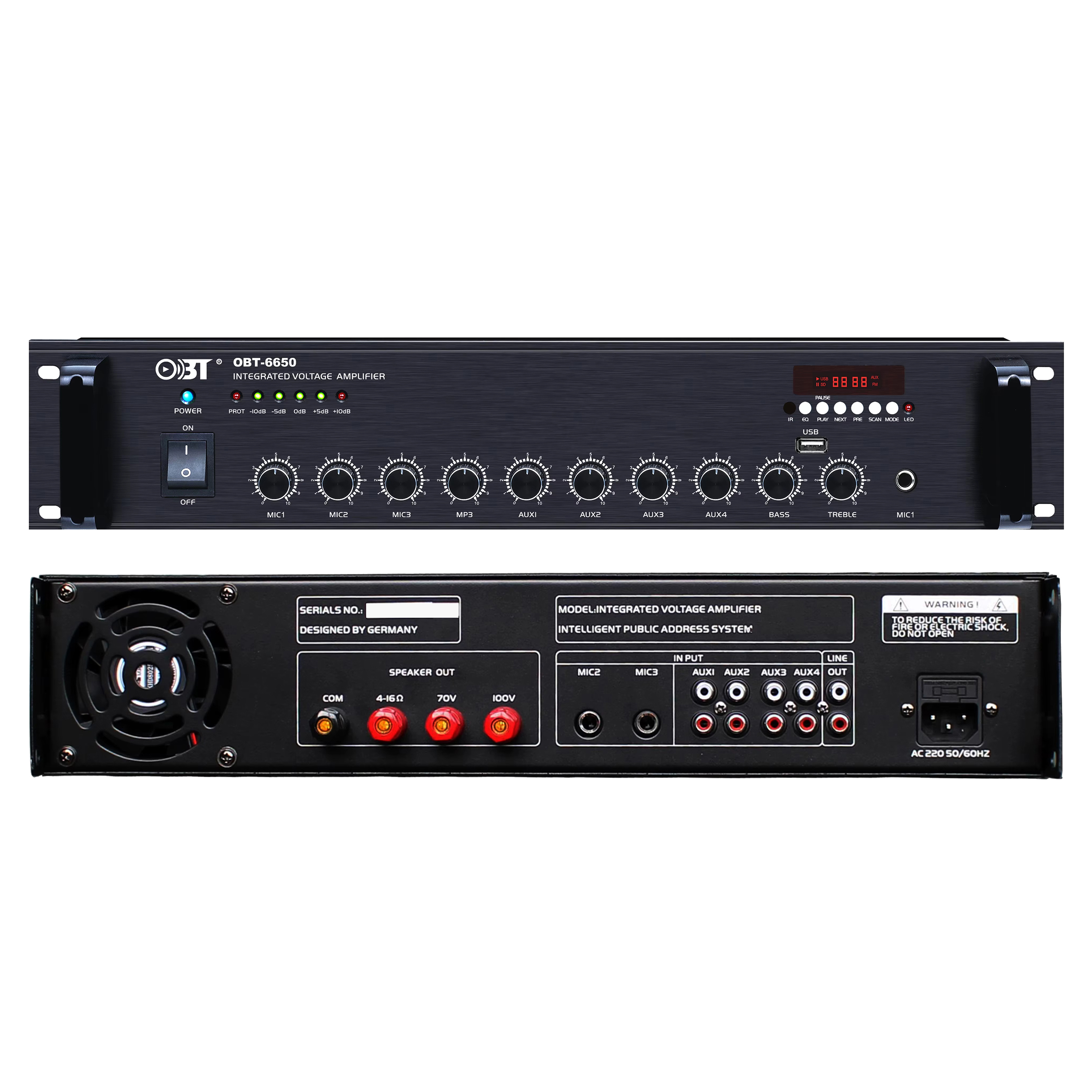 合并定壓功放機(jī) OBT-6650