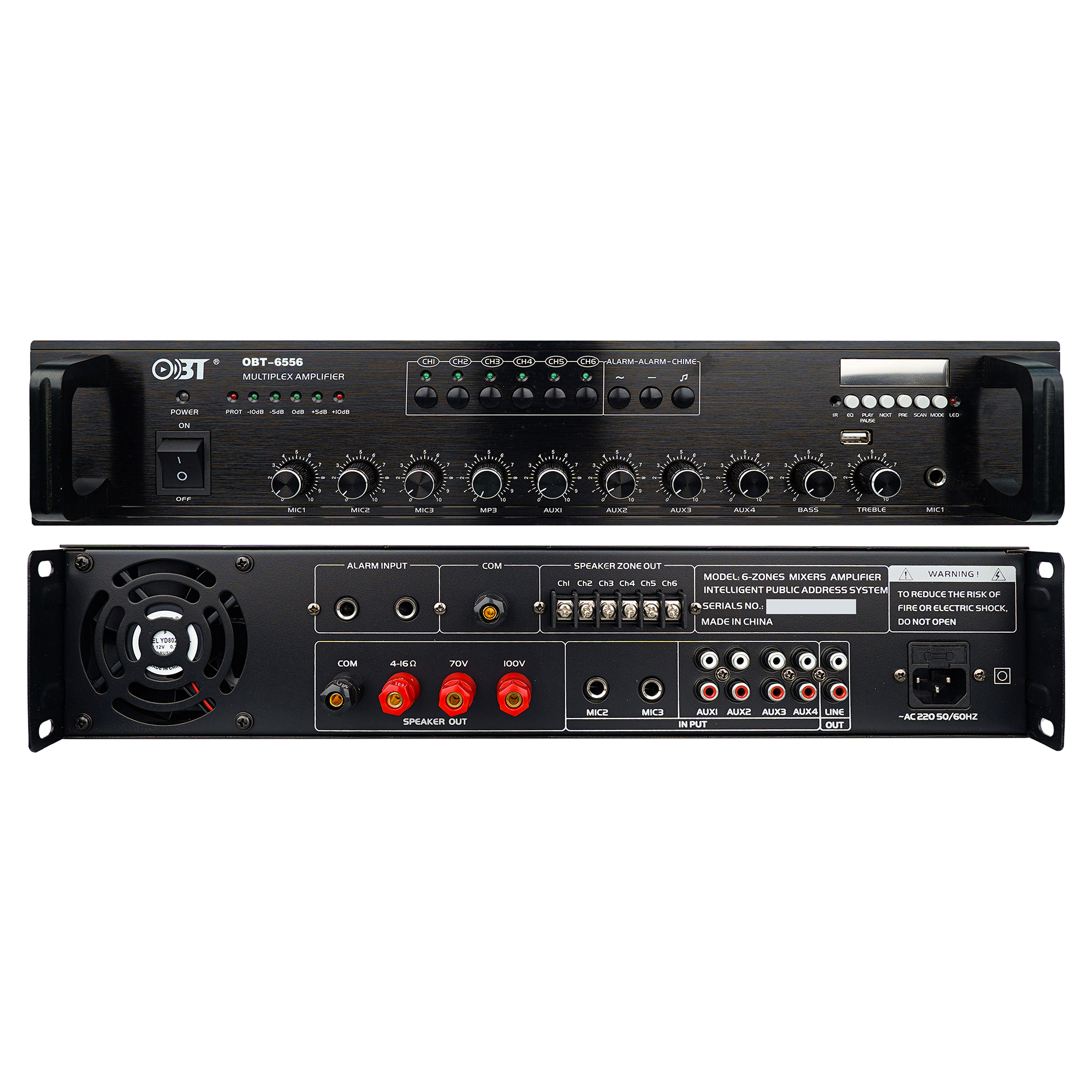 六分區(qū)定壓功放機(jī) OBT-6556