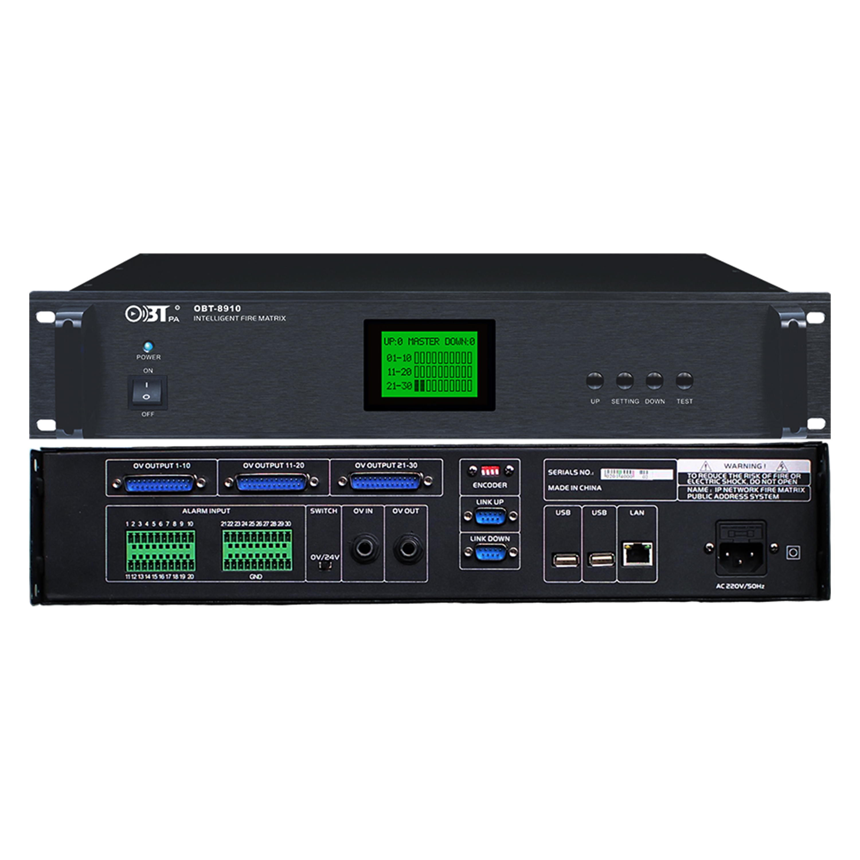 消防報(bào)警矩陣器 OBT-8910